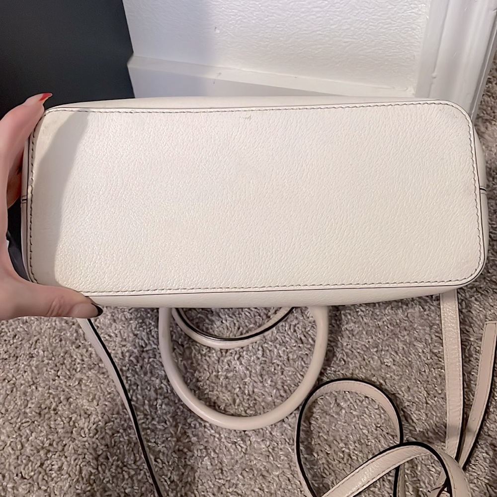 Kate Spade Satchel Purse White/Nude - Picture 7 of 7